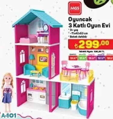 MGS OYUNCAK 3 KATLI OYUN EVİ